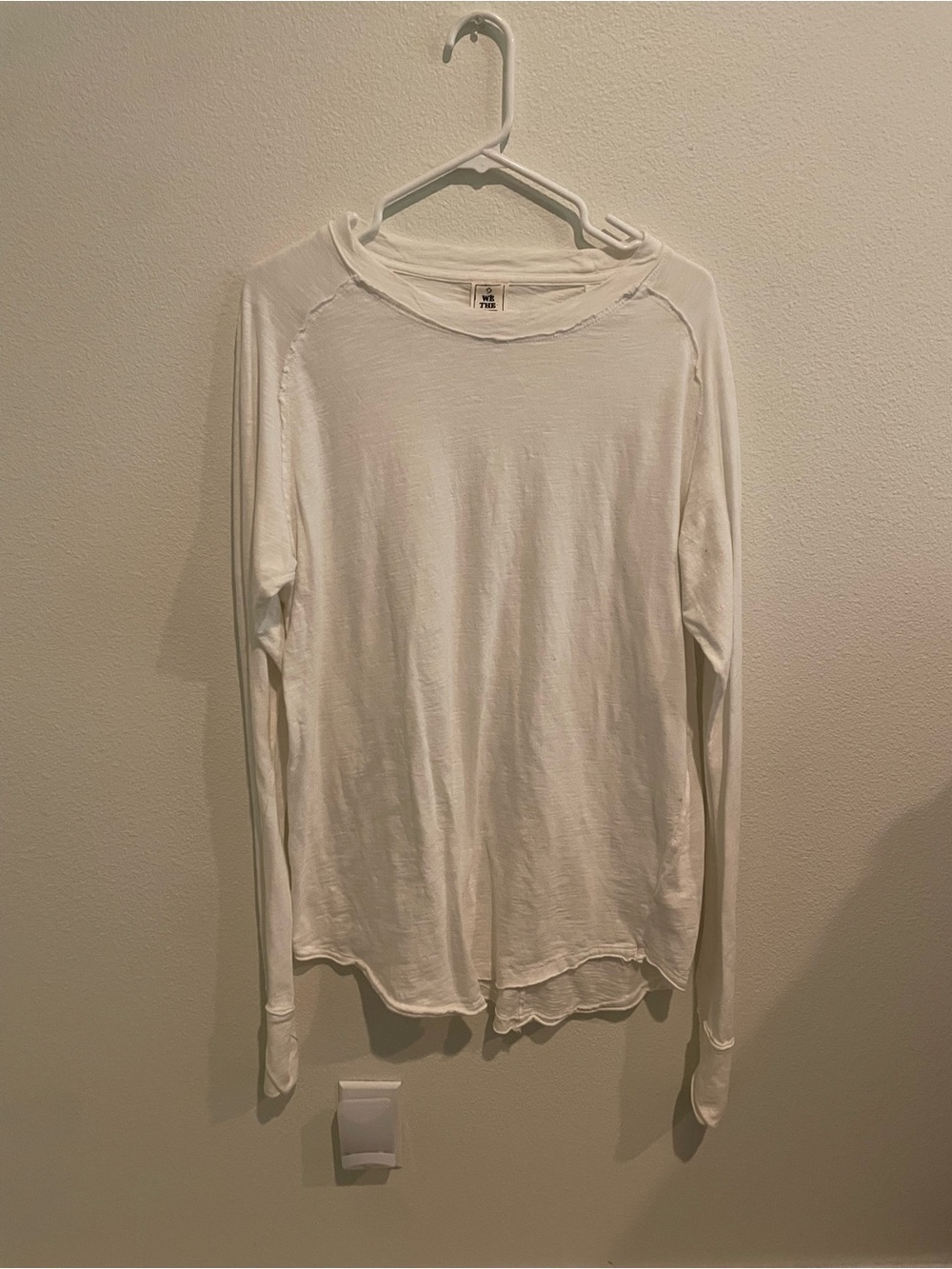 We The Free White Lightweight Long Sleeve Top